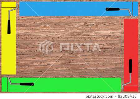 Wood painting image copy space 82309413