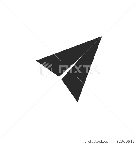 Paper airplane icon. Vector illustration, flat design. Paper airplane icon. Vector illustration, flat design. 82309613