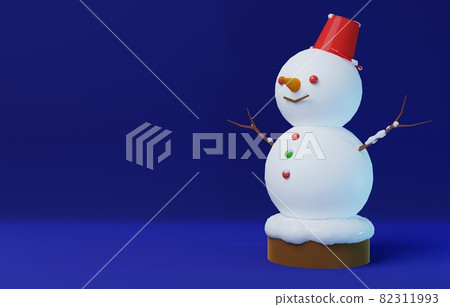 3D material_cute snowman 3D material_cute snowman 82311993
