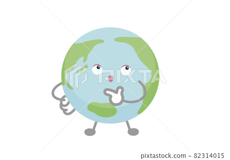 地球字符的矢量圖解（想想） 82314015