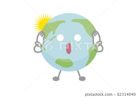Vector illustration of Earth characters (surprise) Vector illustration of Earth characters (surprise) 82314040