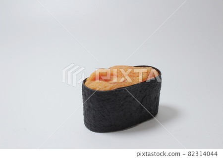 a Sea Urchin Roe Sushi, set on a white background a Sea Urchin Roe Sushi, set on a white background 82314044
