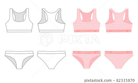 Lingerie set for women. Sports bra and panties 82315870