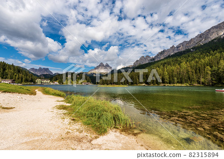 Lake Misurina and the Dolomites - Cadini di Misurina and Tre Cime di Lavaredo Lake Misurina and the Dolomites - Cadini di Misurina and Tre Cime di Lavaredo 82315894
