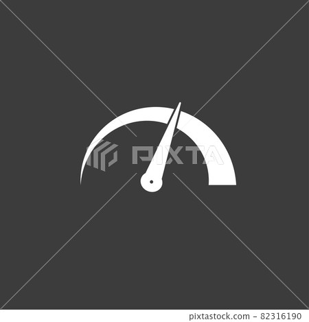 Speed, speedometer icon. Vector illustration, flat design Speed, speedometer icon. Vector illustration, flat design 82316190