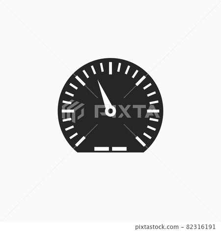 Speed, speedometer icon. Vector illustration, flat design Speed, speedometer icon. Vector illustration, flat design 82316191