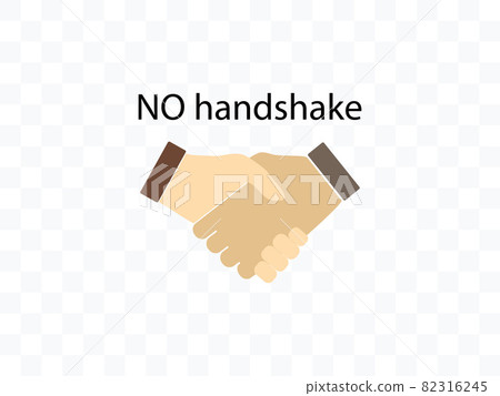 No handshake icon. Vector illustration, flat design. No handshake icon. Vector illustration, flat design. 82316245