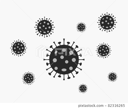 Virus, disease, flu icon. Vector illustration, flat design. 82316265
