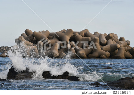 Wave-dissipating block sea disaster prevention 82316954