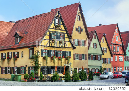 Street in Dinkelsbuhl, Bavaria, Germany Street in Dinkelsbuhl, Bavaria, Germany 82320262
