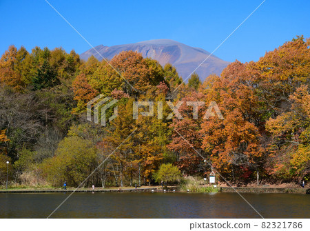 Mt. Asama seen from Minamikaruizawa 82321786