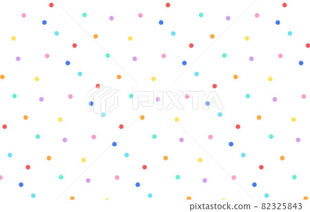 Colorful multicolor random dot white background material 82325843