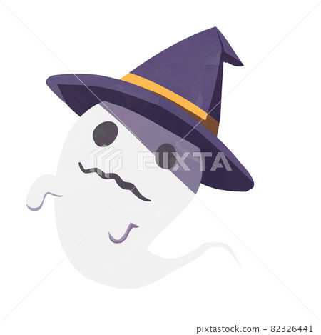 萬聖節鬼與帽子 2 水彩風格 82326441