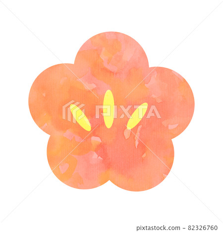 Plum icon watercolor pink Plum icon watercolor pink 82326760