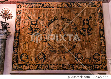 interiors of Villa Vizcaya, Miami, Florida, usa 82327356