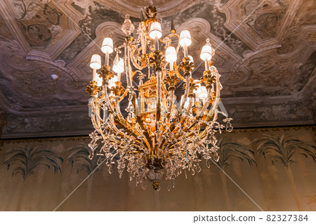 interiors of Villa Vizcaya, Miami, Florida, usa 82327384