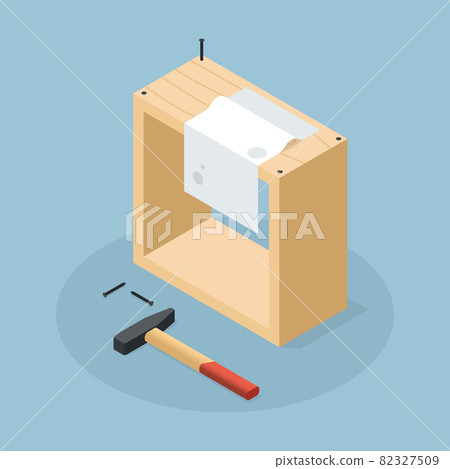 Isometric Woodworking Craft Vector Illustration Isometric Woodworking Craft Vector Illustration 82327509