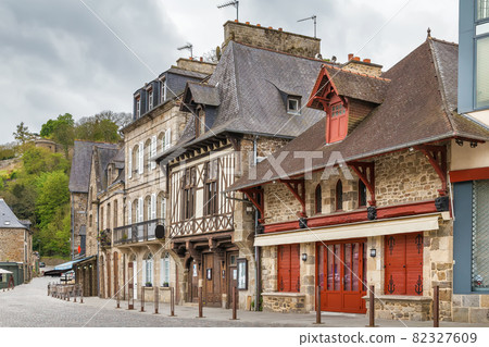 Street in Dinan, France Street in Dinan, France 82327609