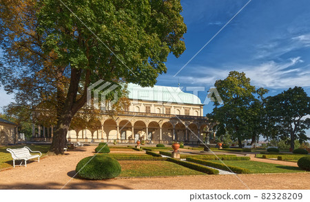 The Royal Garden of Prague Castle on the first sunny autumn day. The Royal Garden of Prague Castle on the first sunny autumn day. 82328209