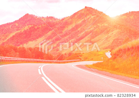 Vacation roadtrip landscape. Altai mountains. Multa region. Vacation roadtrip landscape. Altai mountains. Multa region. 82328934