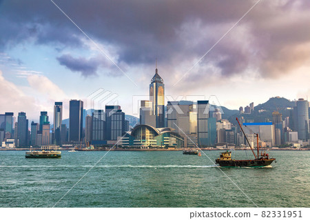 Victoria Harbour in Hong Kong Victoria Harbour in Hong Kong 82331951