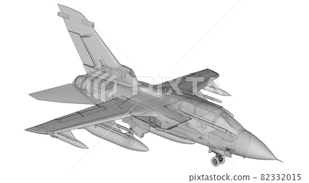Military jet fighter silhouettes. Image of aircraft in contour drawing lines. The internal structure of the aircraft. 3d rendering Military jet fighter silhouettes. Image of aircraft in contour drawing lines. The internal structure of the aircraft. 3d rendering 82332015