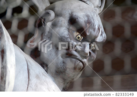 Chogosonshiji Temple, Niomon statue of Kongorikishi, Ikoma-gun, Nara Prefecture 82333149