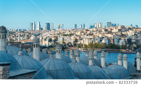 Istanbul skyline as seen from Suleymaniye Mosque Istanbul skyline as seen from Suleymaniye Mosque 82333716