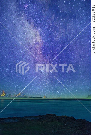 Milky Way Galaxy on the Kurima Island coast 82335015