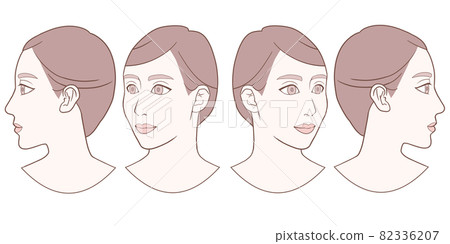 4種女性面孔 4種女性面孔 82336207