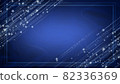 Elegant background material with glittering meteor and blue fabric 82336369