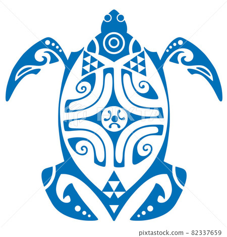 Maui Turtle Tattoo Motif Vector Art Maui Turtle Tattoo Motif Vector Art 82337659