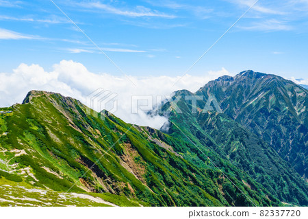 夏季唐松岳登山:從山頂眺望五龍岳 夏季唐松岳登山:從山頂眺望五龍岳 82337720