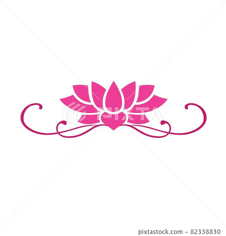 Lotus Flower Vector Logo Design Illustration Lotus Flower Vector Logo Design Illustration 82338830