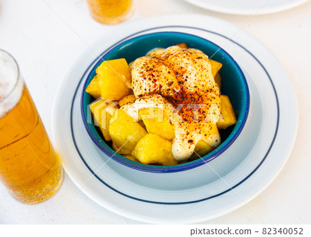 Spanish fried potatoes patatas bravas 82340052