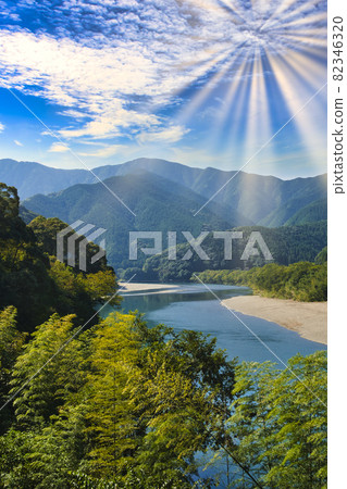 Clear stream of Shimantogawa 82346320
