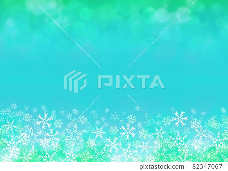 Turquoise background with snowflake frame no.01 Turquoise background with snowflake frame no.01 82347067