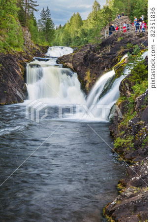 Kivach waterfall in Karelia Russia 82351836