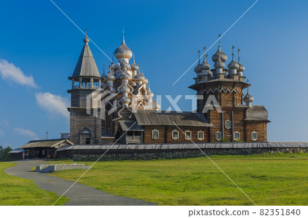 Famous wooden buildings on the island Kizhi Russia 82351840