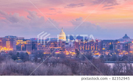 Washington, D.C. city skyline in USA Washington, D.C. city skyline in USA 82352945