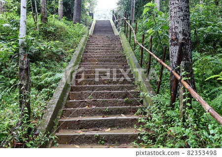 front stairs of house of village for up down 82353498