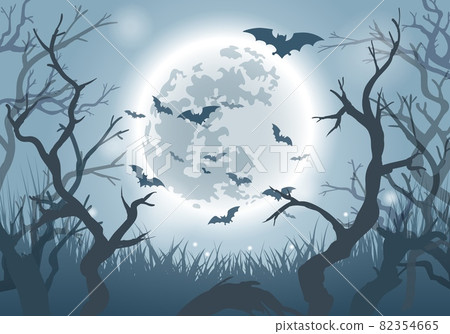 Halloween forest background 82354665