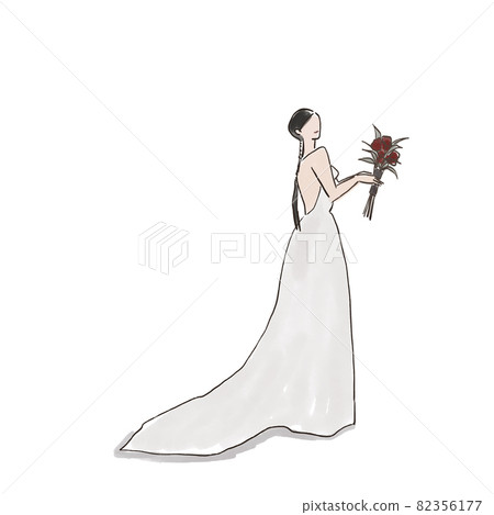 花束，女人穿著花束，新娘，婚禮，婚姻，婚禮花束 B 82356177