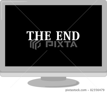 帶有 THE END 字樣的電視 82356479