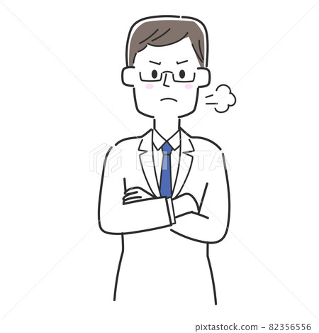 Illustration of an angry doctor - Stock Illustration [82356556] - PIXTA