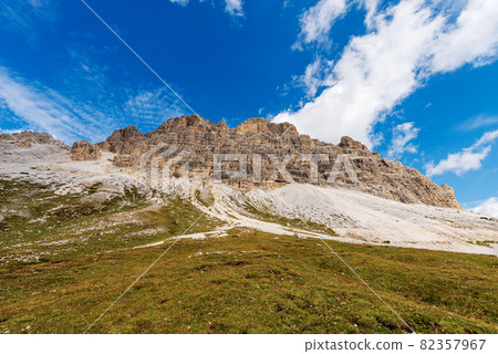 Sexten Dolomites Italian Alps - South Face of Drei Zinnen or Tre Cime di Lavaredo 82357967