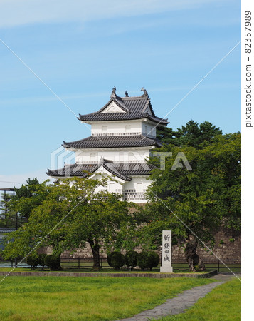清秋的柴田城[新潟縣柴田市] 82357989
