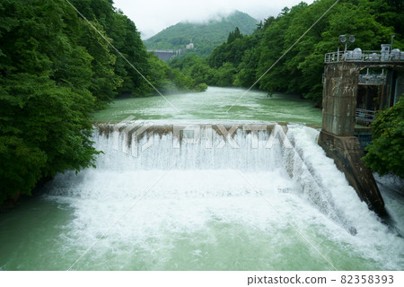 Takase River downstream of Omachi Dam 82358393