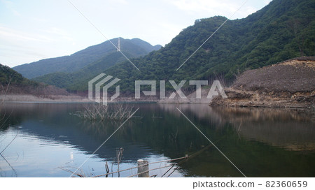 Yunishigawa Dam in Tochigi Prefecture Yunishigawa Dam in Tochigi Prefecture 82360659
