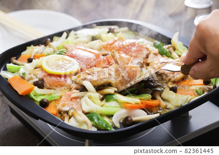 promptly-fried salmon 82361445